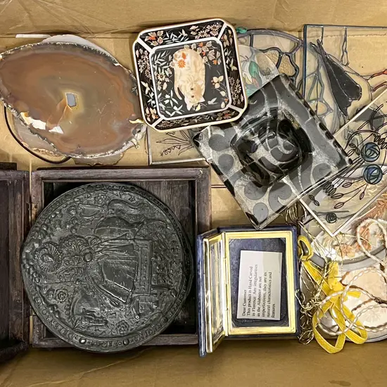 Small Box of Assorted Decorative Items