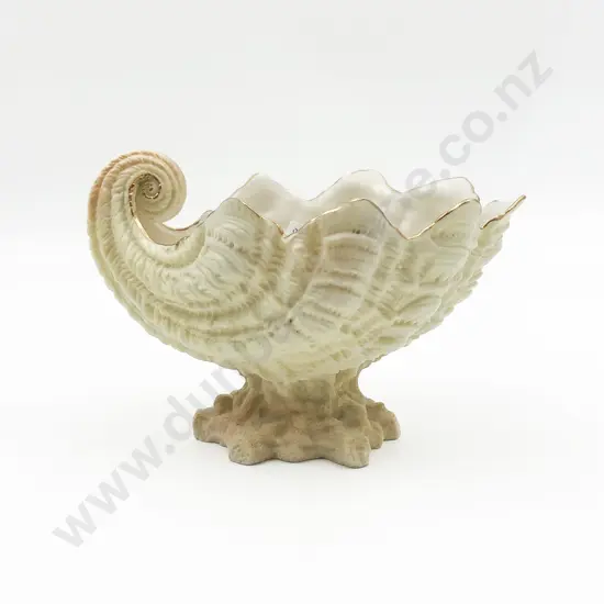 Royal Ivory Porcelain Shell Form Vase