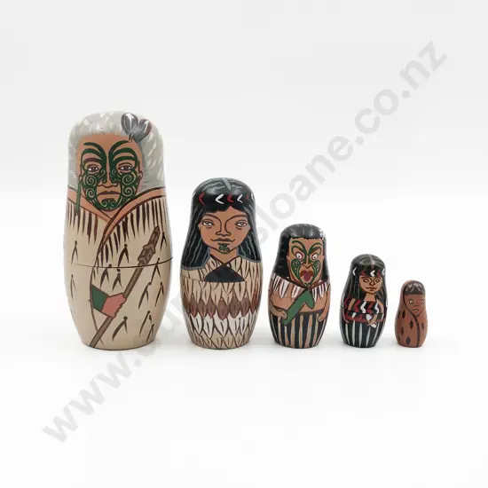 Set of Maori Nesting Dolls