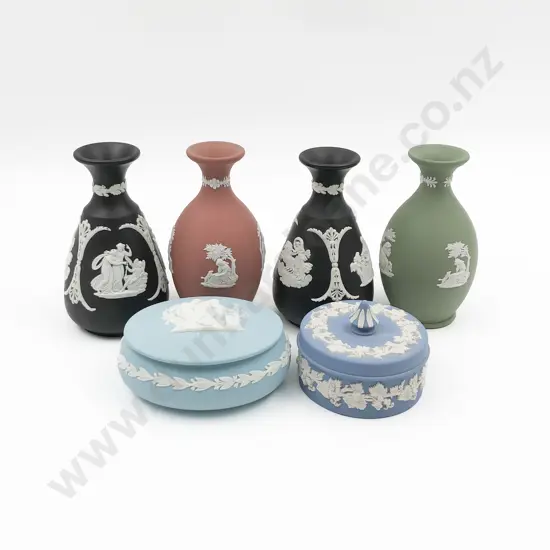 Six Pieces of Wedgwood Jasperware
