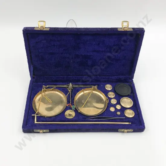 Cased Portable Postal Scales and Weights