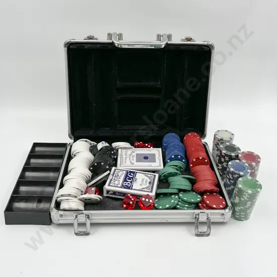 Poker Set With Additional Poker Chips