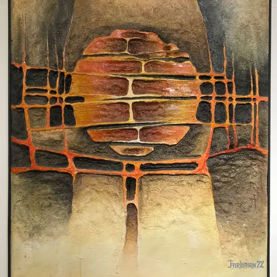 Fairbairn Abstract Sculpted Polystyrene Artwork