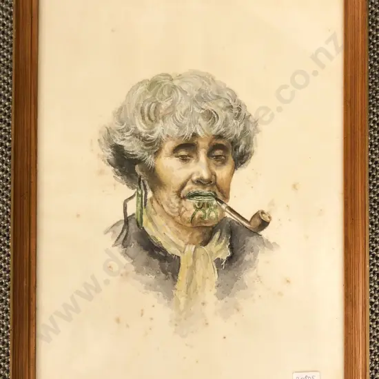 F. Brenner - Watercolour Portrait