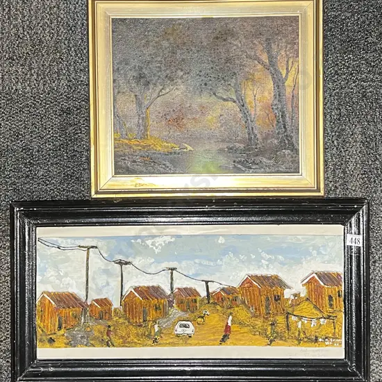 Mixed Media Landscape - Port Elizabeth & other Oil Work