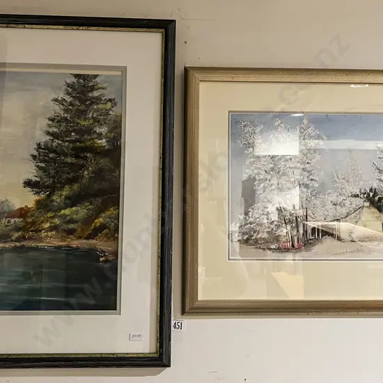 Raye Hannam - "Fruitlands Near Alexandra" - Watercolour