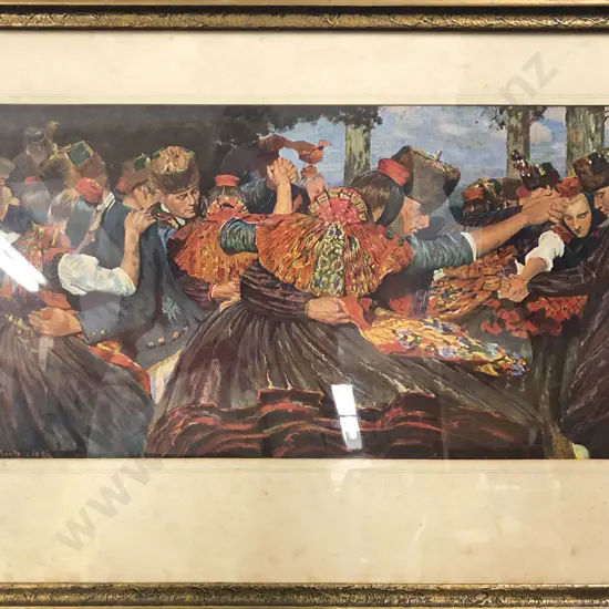 Gilt Framed Dancing Print