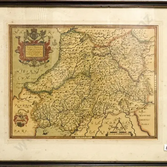 Framed Reproduction Antique Map