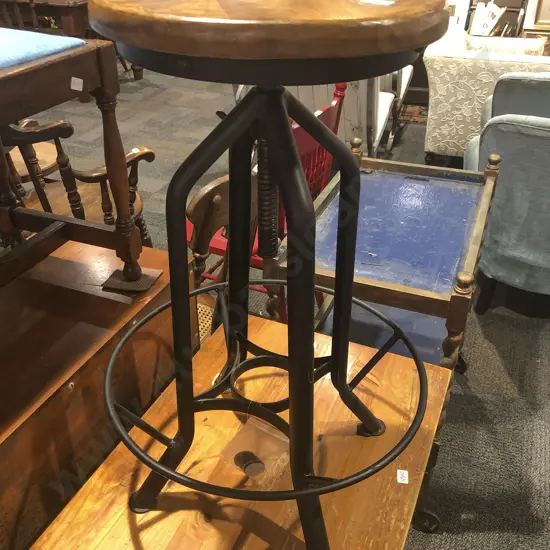 Bouclair Modern Design Swivel Stool