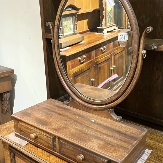 Reproduction Two Drawer Swing Mirror