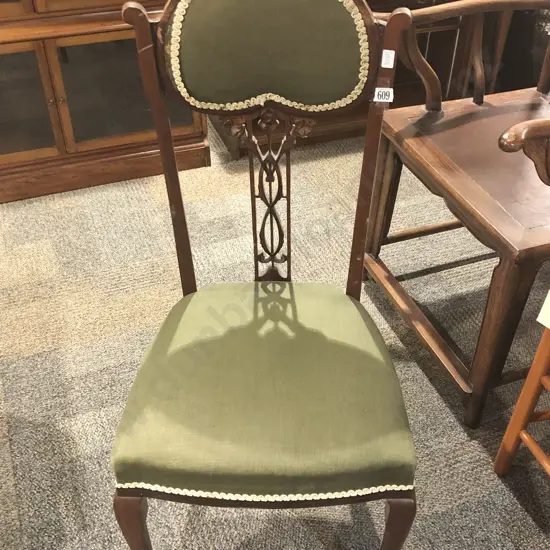 Small Fretwork Bedroom Chair