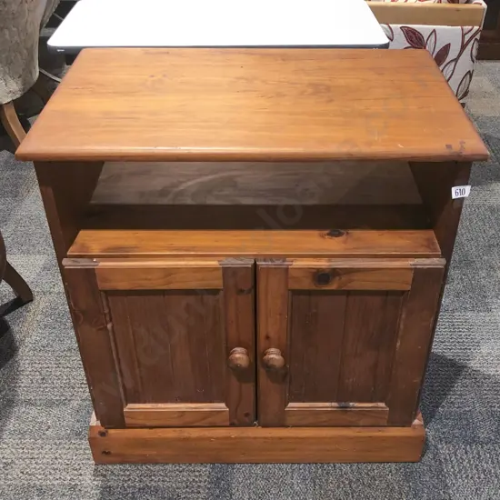 Stained Pine Entertainment Cabinet