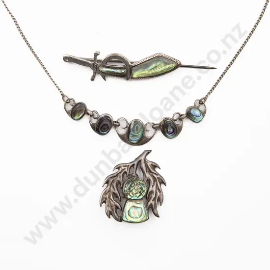 S/S and Paua Necklet