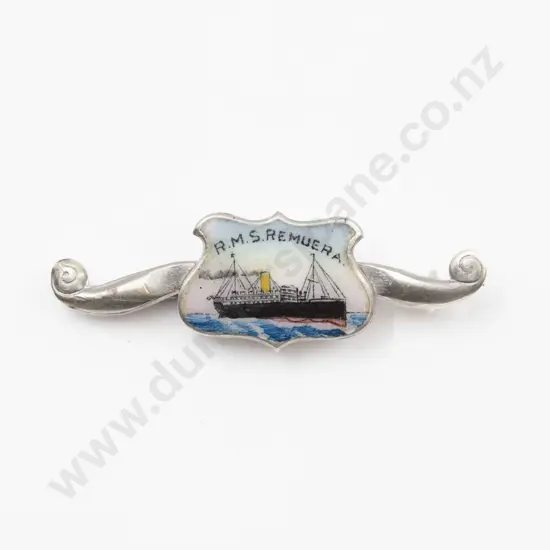 Sterling and Enamel 'Sweetheart' Brooch