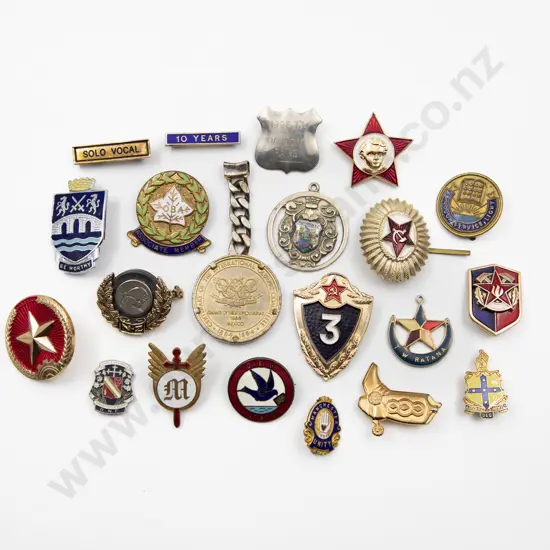 Collection Various Association Badges and Brooches (20)