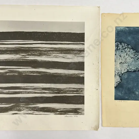 Colette Rands (b. 1939) - Two Prints (Land Form and Estuary I)