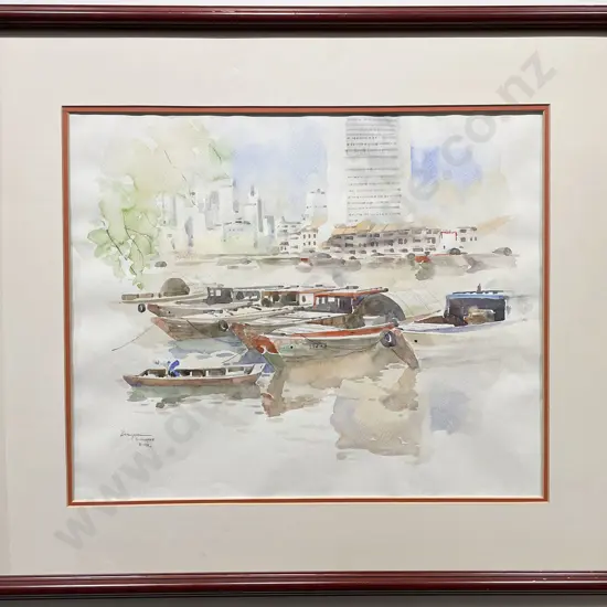 Goh Chye Khee - The Singapore River Watercolour