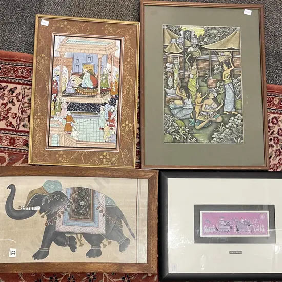 Four Assorted Artworks Including Mogul