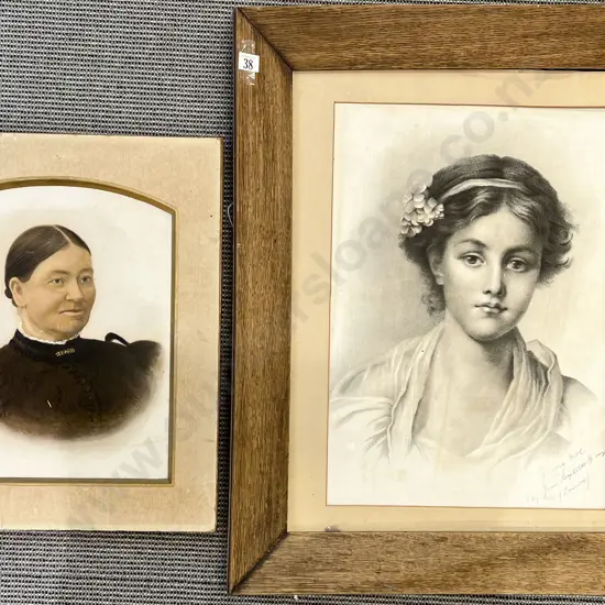 Two Vintage Portrait Prints
