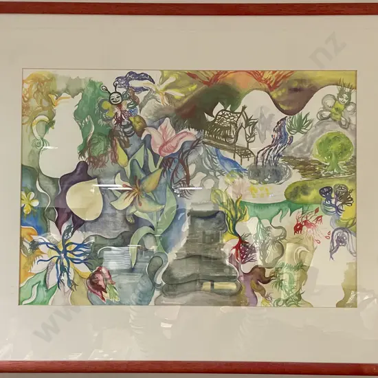 Lalipa Nilubol - "Abstract Collage" - Watercolour