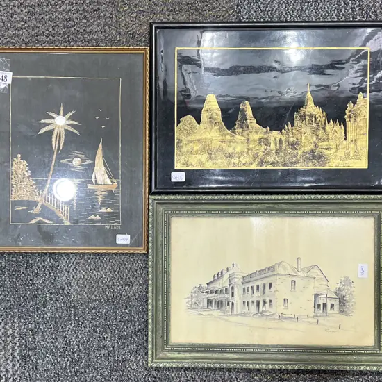 Three Assorted Framed Works