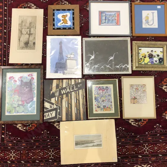 Box of Assorted Artworks etc