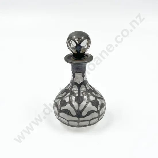 Art Nouveau Small S/S Overlaid Scent Bottle