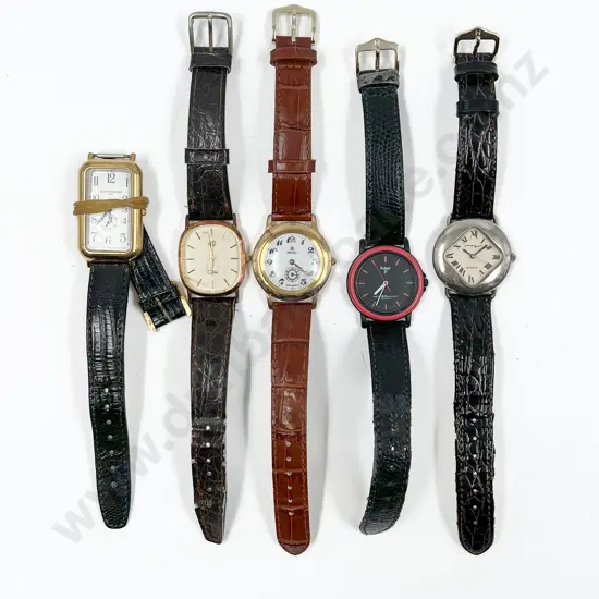 Five Various Ladies Fashion Wrist Watches