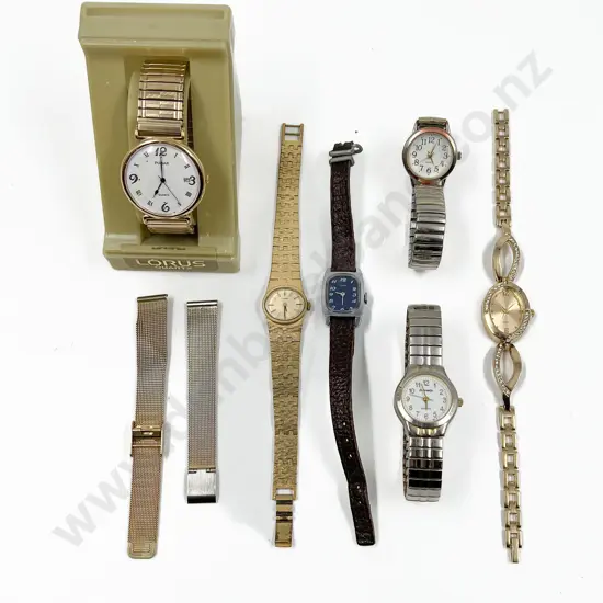 Six Various Ladies Vintage and Modern Wrist Watches