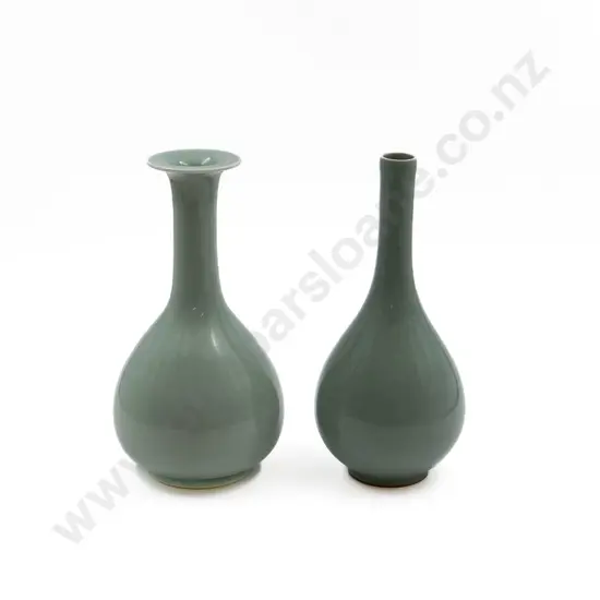 Two Celadon Glazed Vases