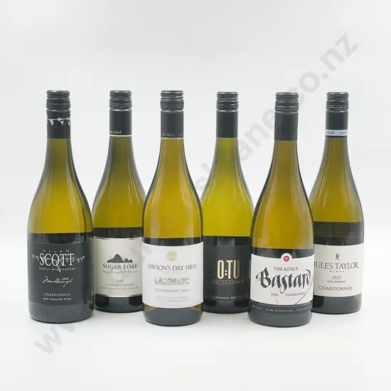 Six Bottles of Assorted NZ Chardonnay