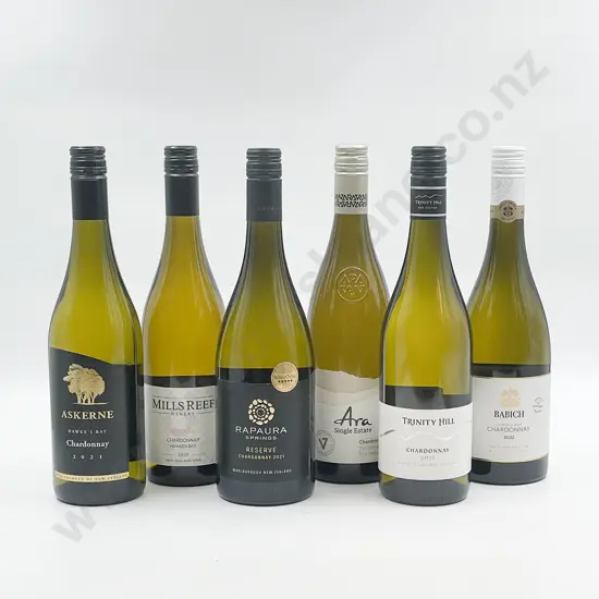 Six Bottles of Assorted NZ Chardonnay