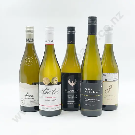 Six Bottles of Assorted NZ Pinot Gris