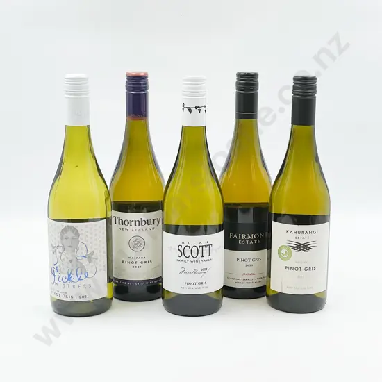 Six Bottles of Assorted NZ Pinot Gris