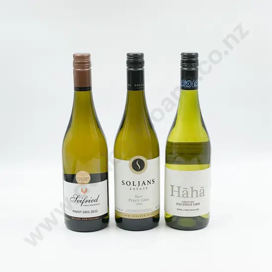 Six Bottles of Assorted NZ Pinot Gris
