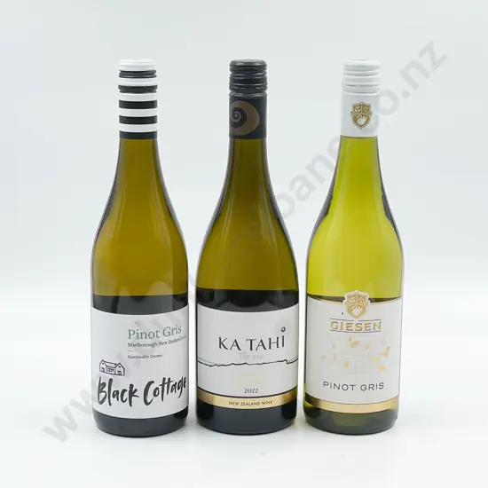 Six Bottles of Assorted NZ Pinot Gris