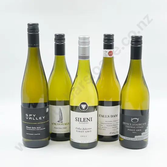 Six Bottles of Assorted NZ Pinot Gris