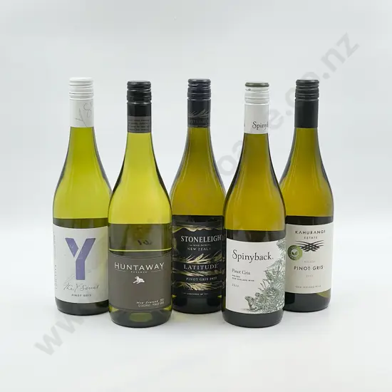 Six Bottles of Assorted NZ Pinot Gris