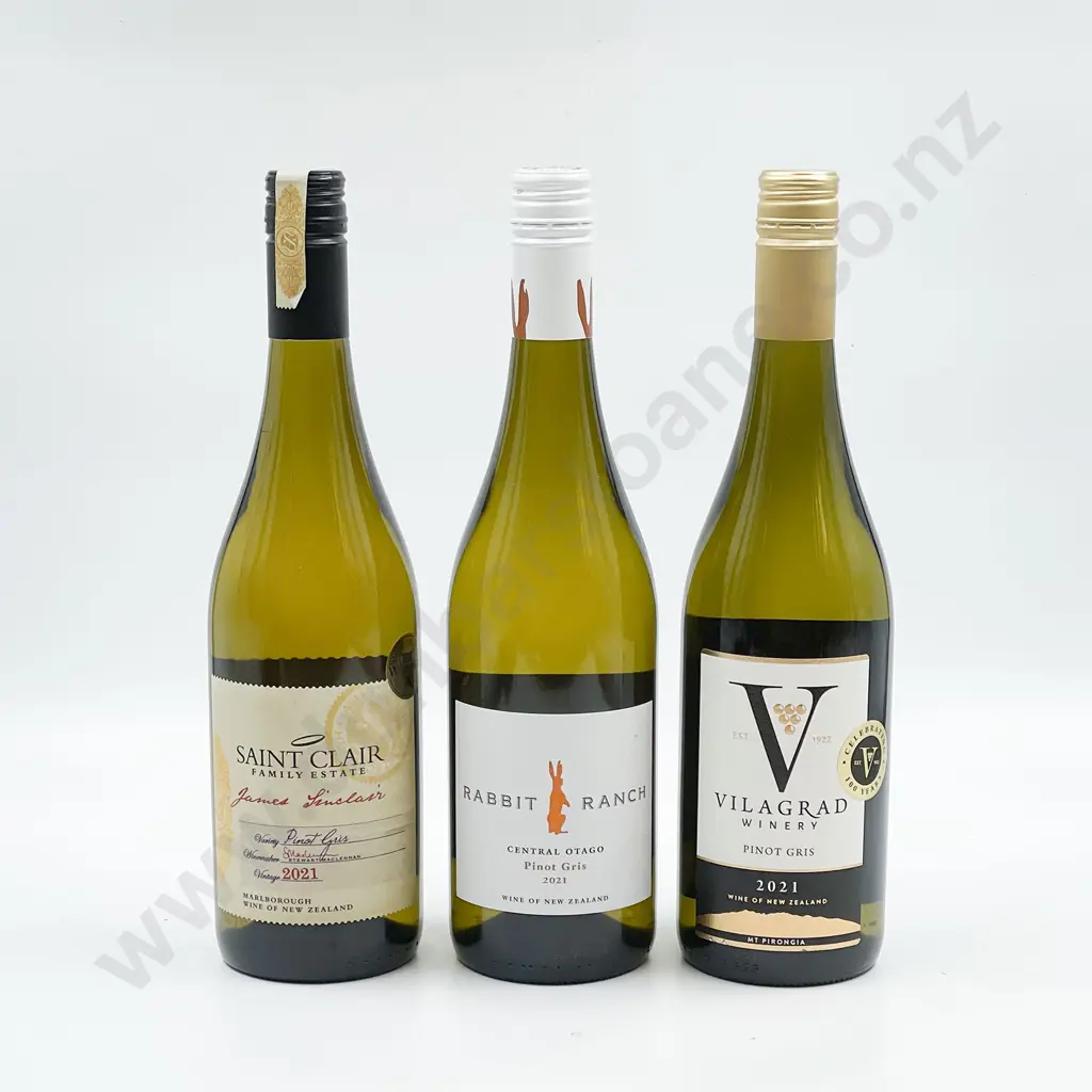 Six Bottles of Assorted NZ Pinot Gris Image 1++