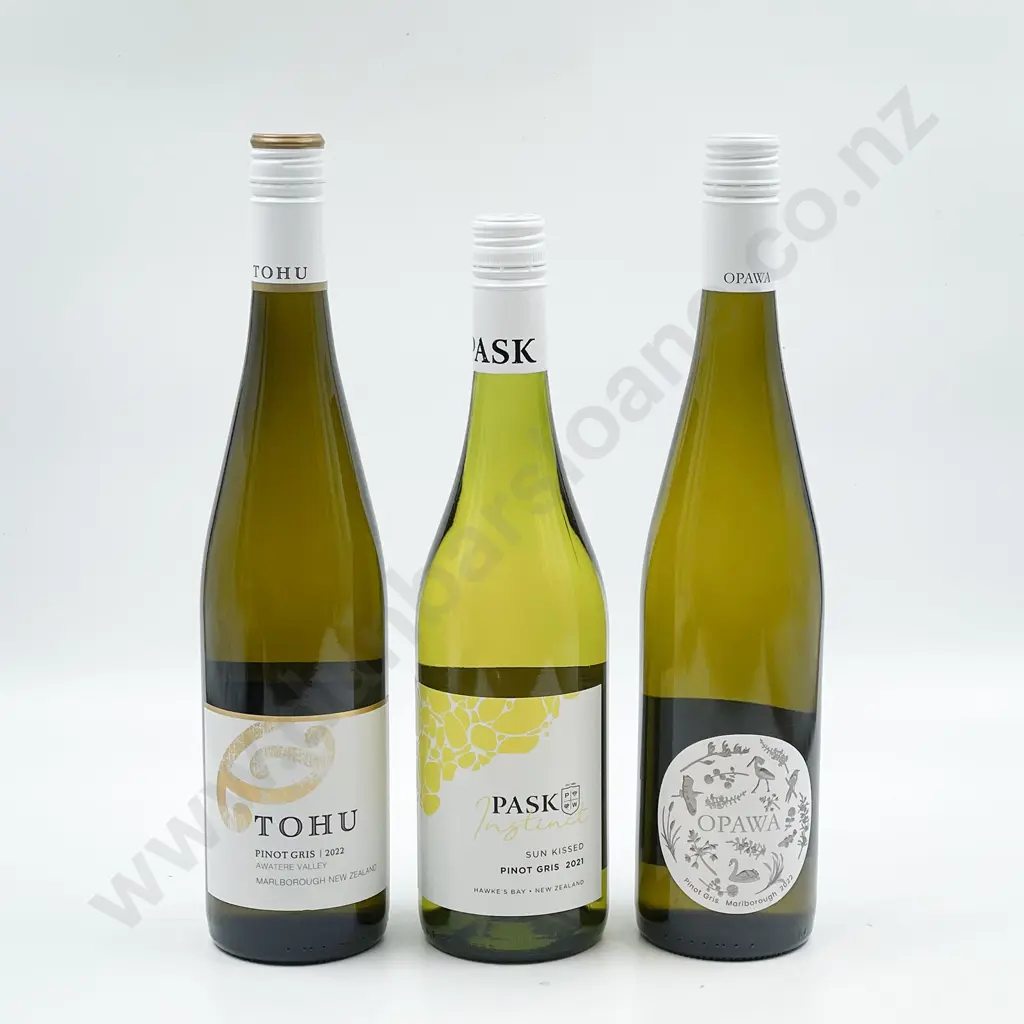 Six Bottles of Assorted NZ Pinot Gris Image 1++