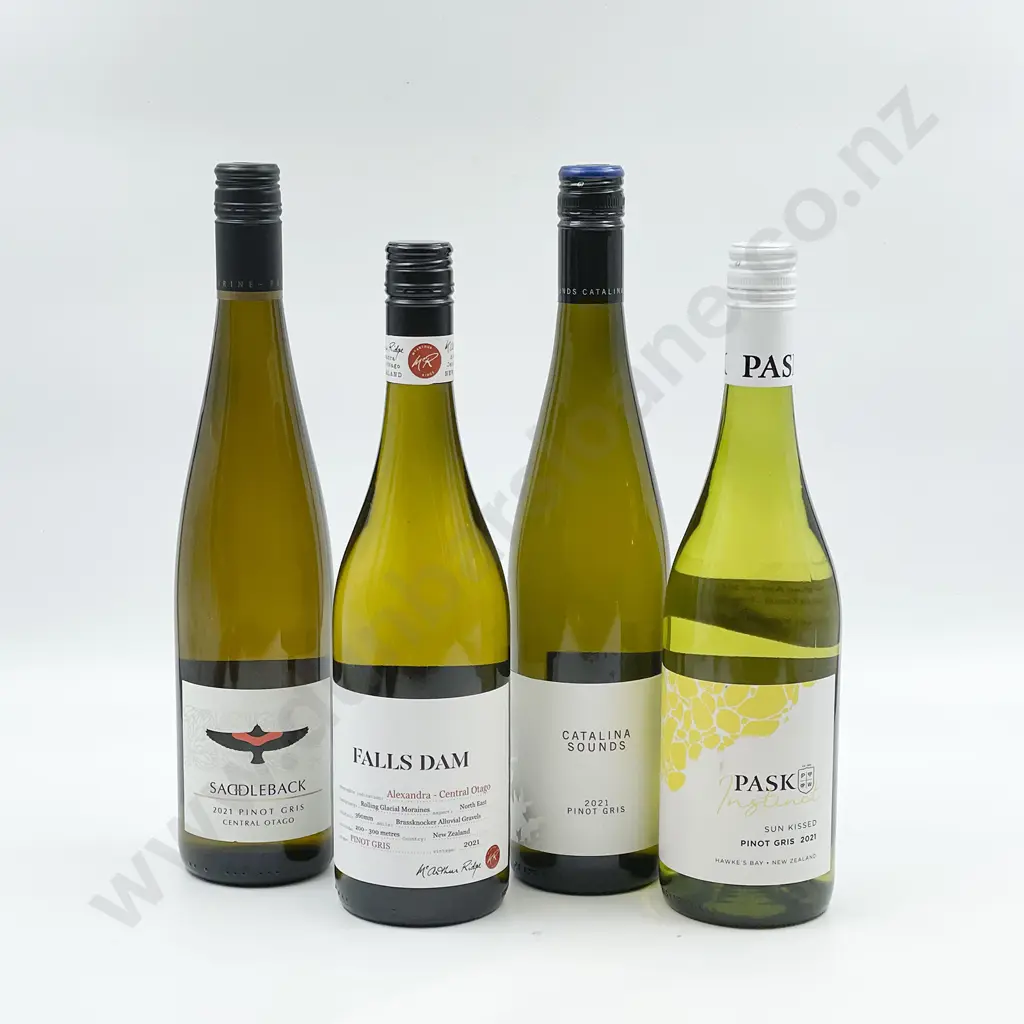 Six Bottles of Assorted NZ Pinot Gris Image 1++
