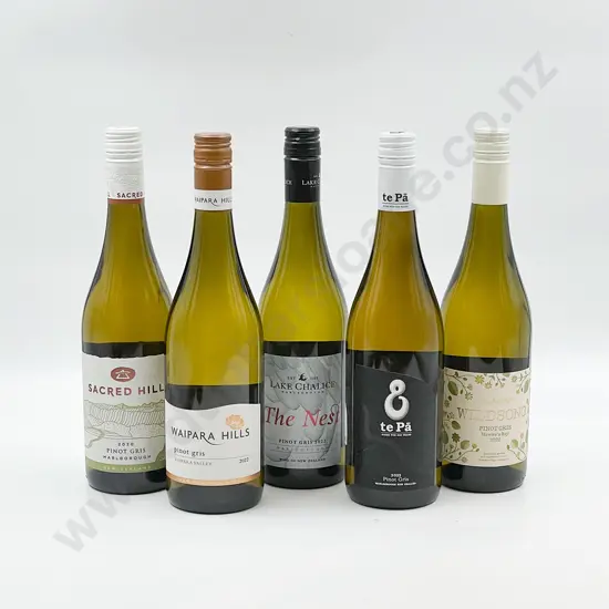 Six Bottles of Assorted NZ Pinot Gris