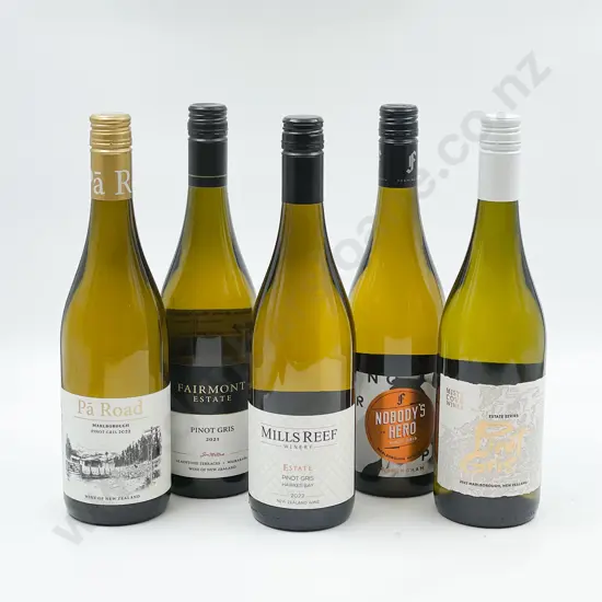Six Bottles of Assorted NZ Pinot Gris