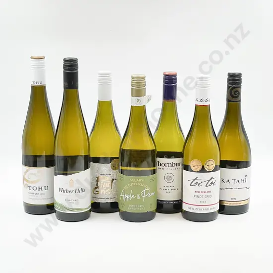 Seven Bottles of Assorted NZ Pinot Gris