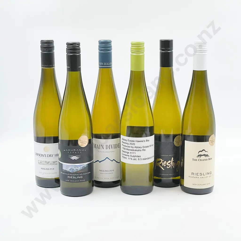 Six Bottles of Assorted NZ Riesling Image 1++