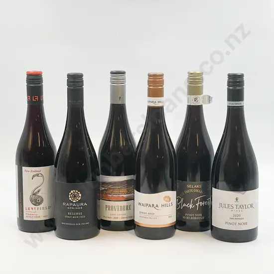 Six Bottles of Assorted NZ Pinot Noir