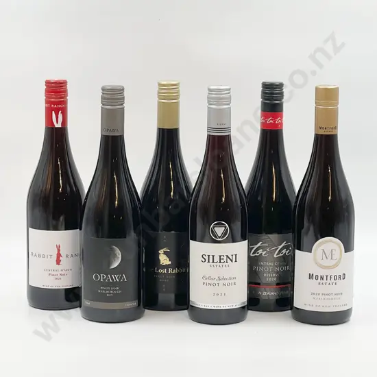 Six Bottles of Assorted NZ Pinot Noir
