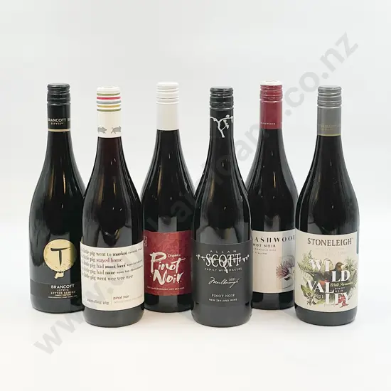 Six Bottles of Assorted NZ Pinot Noir