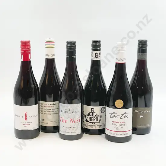 Six Bottles of Assorted NZ Pinot Noir