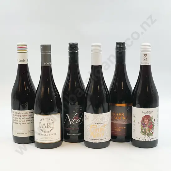 Six Bottles of Assorted NZ Pinot Noir
